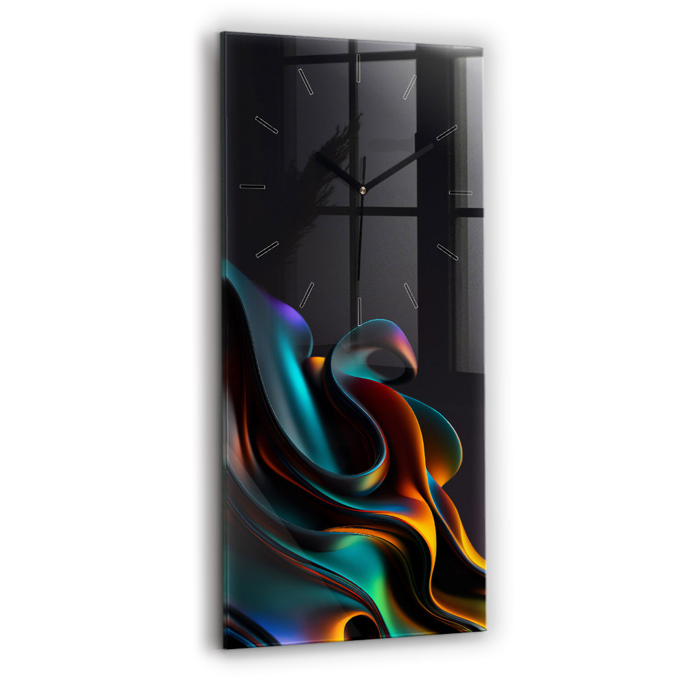 Horloge murale verticale Vague futuriste