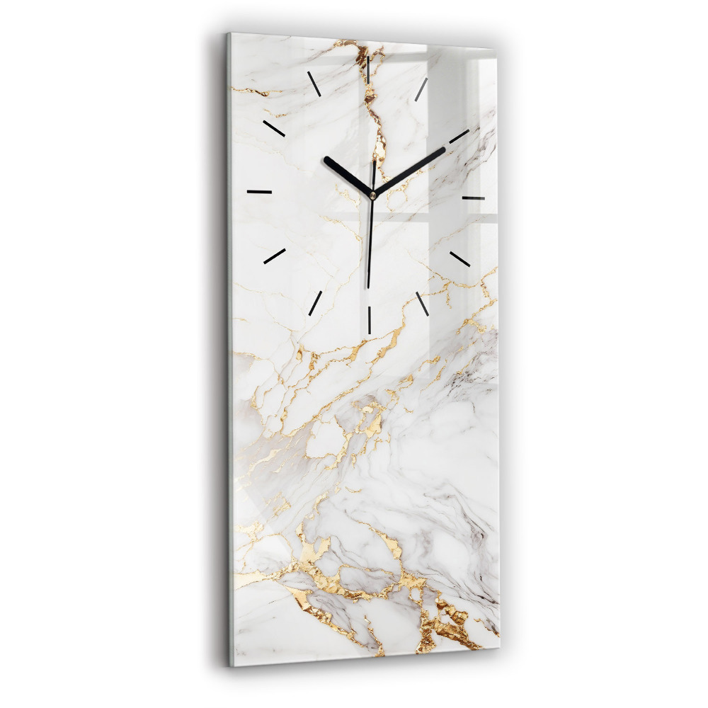 Horloge murale verticale Marbre décoratif
