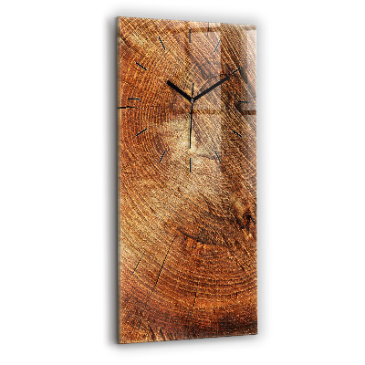 Horloge verticale en verre Vieux tronc d'arbre
