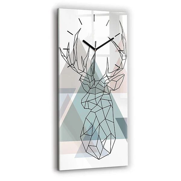 Horloge murale verticale Renne Style scandinave