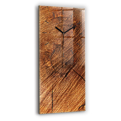 Horloge verticale en verre Bois décoratif