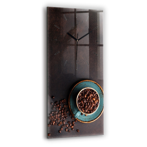 Horloge murale verticale Tasse de café