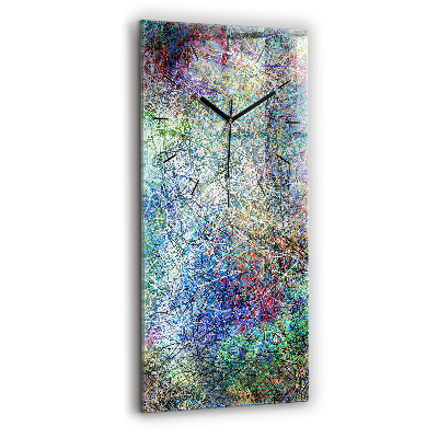 Horloge murale en verre rectangulaire Abstrait - Émotions