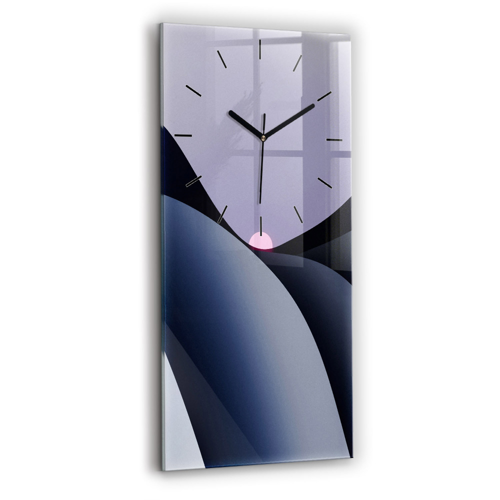 Horloge murale verticale Soleil abstrait