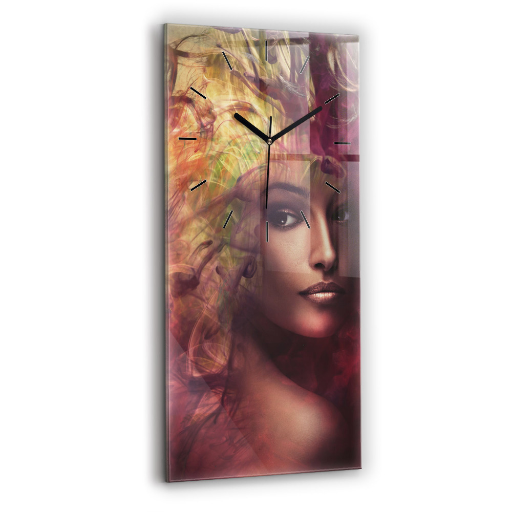 Horloge murale verticale Portrait d'une femme