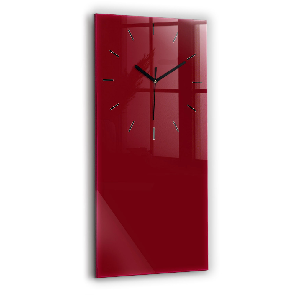 Horloge murale verticale La couleur bourgogne