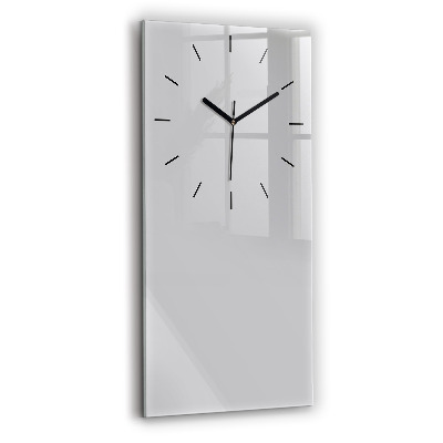 Horloge murale verticale Couleur gris clair