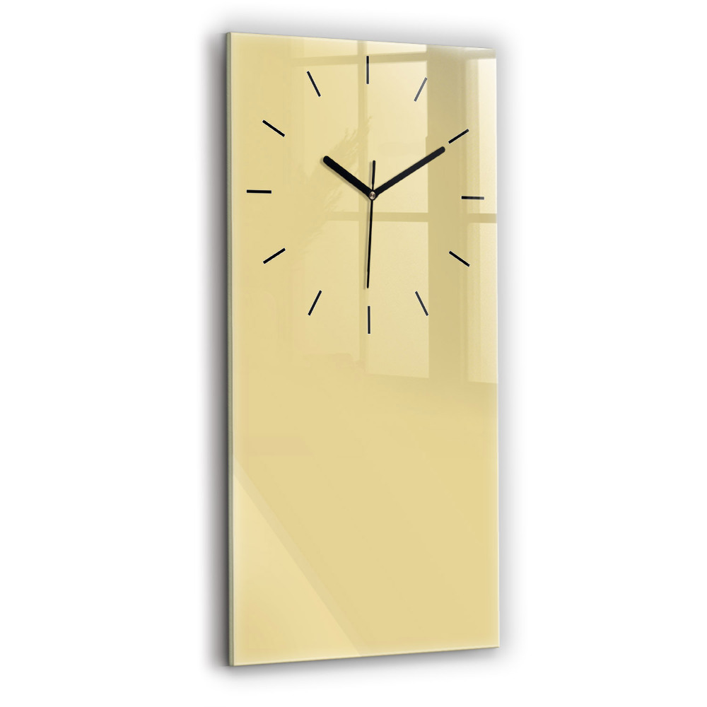 Horloge rectangulaire verticale Couleur crème