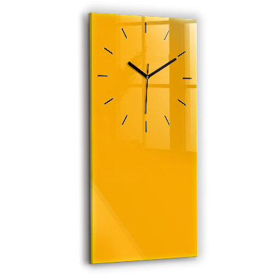 Horloge murale verticale Colorant jaune doré