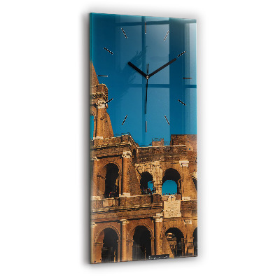 Horloge murale en verre rectangulaire Colisée en Italie