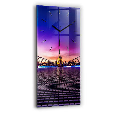 Horloge murale en verre rectangulaire Cathédrale Saint-Paul