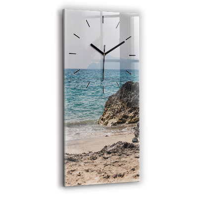 Horloge rectangulaire verticale Vue sur la mer Méditerranée