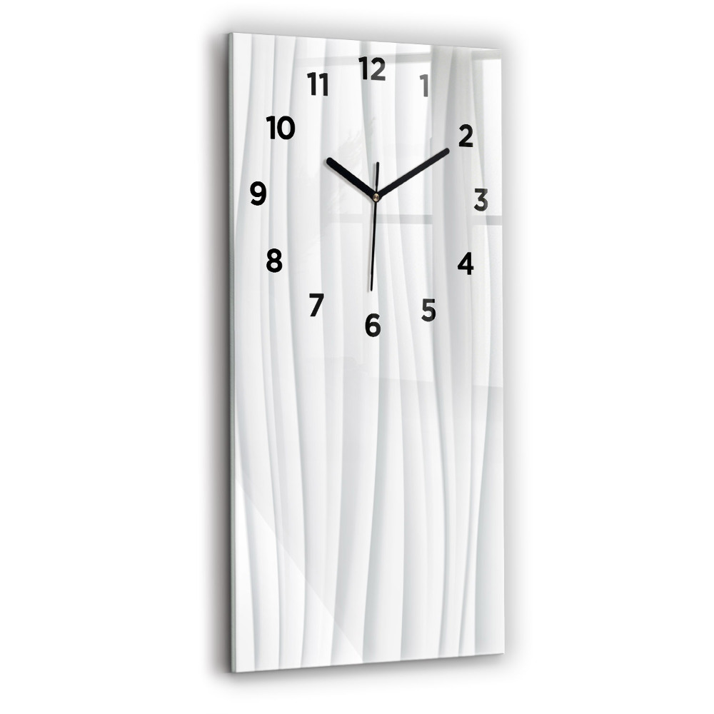 Horloge rectangulaire verticale Texture des vagues