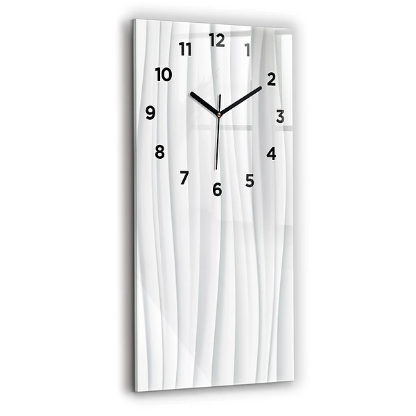 Horloge rectangulaire verticale Texture des vagues