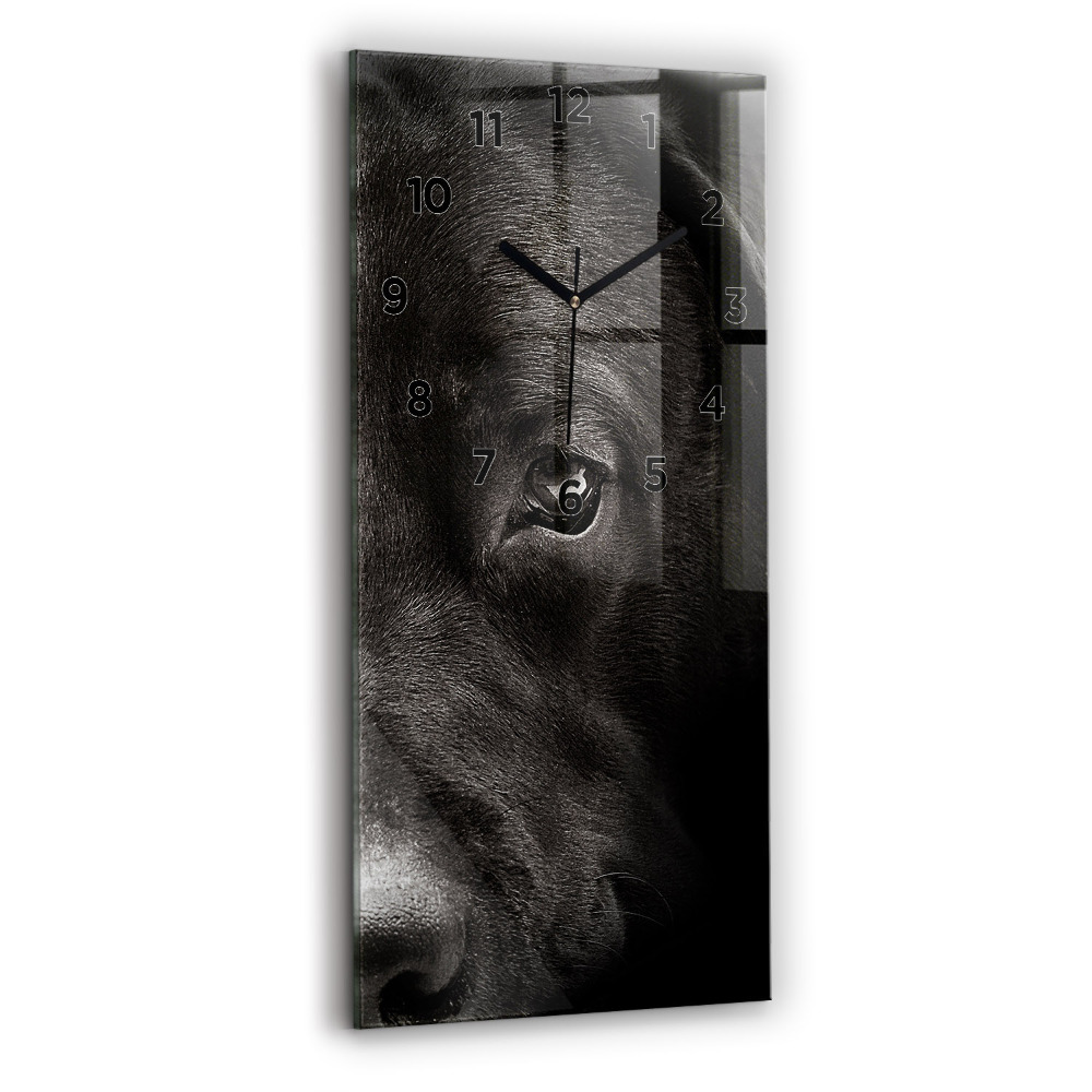 Horloge rectangulaire verticale Chien et chat écossais