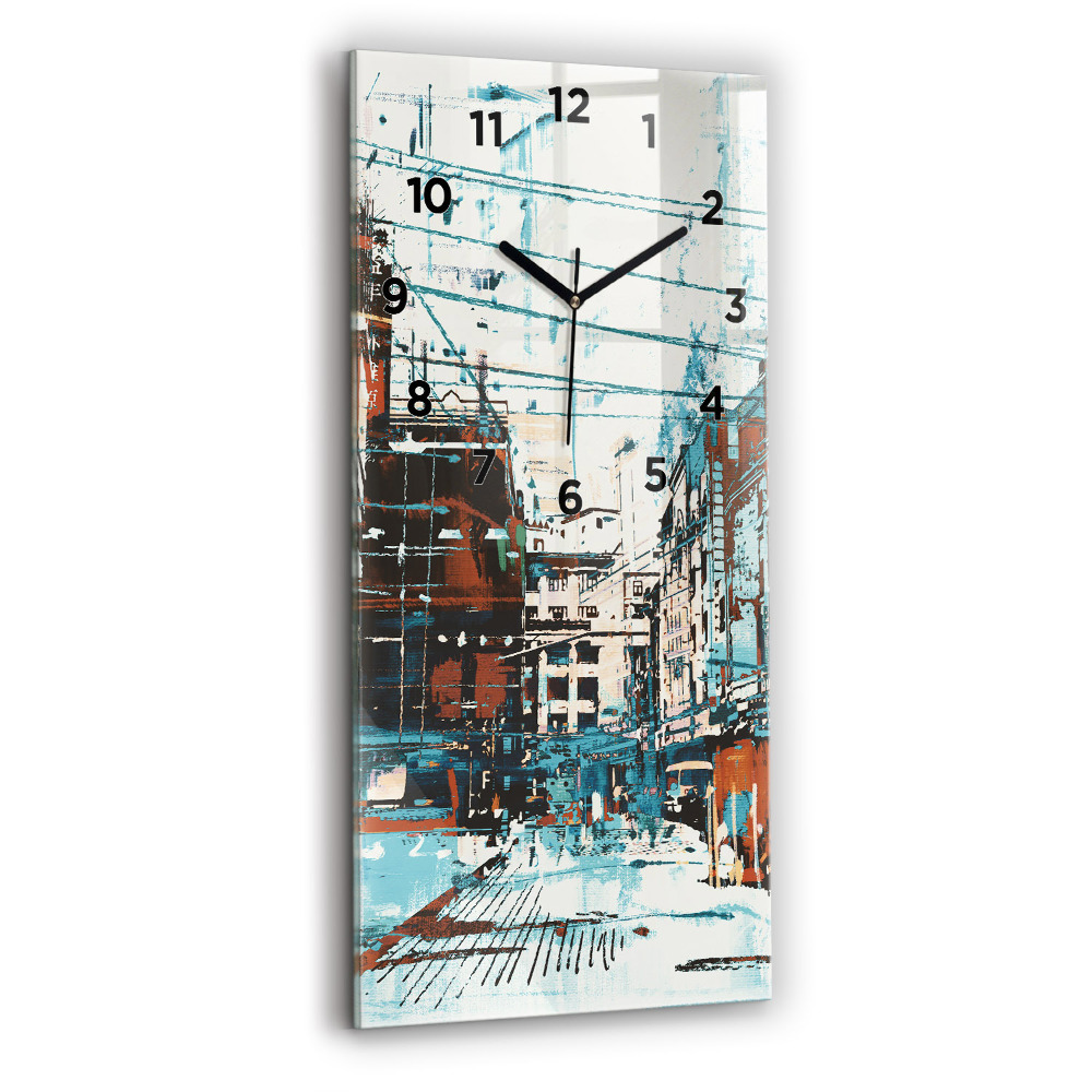 Horloge murale verticale Art de la rue