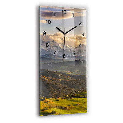 Horloge murale en verre rectangulaire Pieniny - High Peak