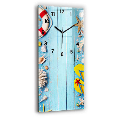 Horloge verticale en verre Accessoires de plage