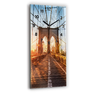 Horloge rectangulaire verticale Pont de Brooklyn NYC
