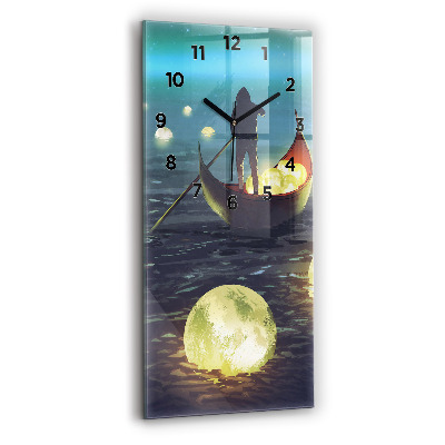 Horloge murale verticale Abstraction