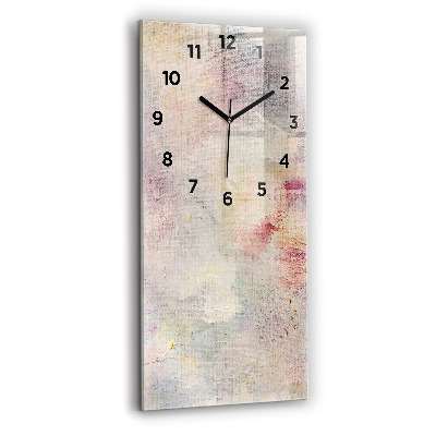 Horloge rectangulaire verticale Abstraction peinte