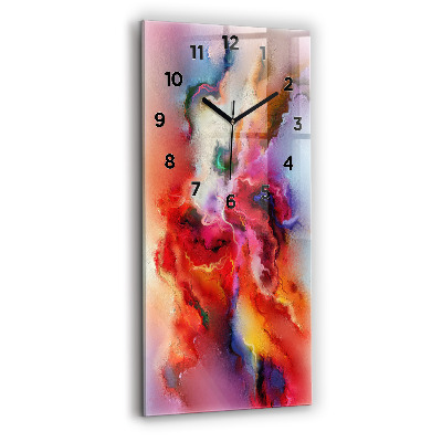Horloge rectangulaire verticale Peinture renversée