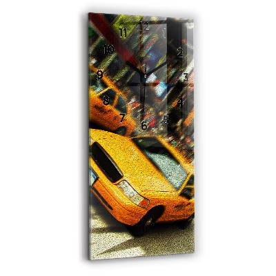 Horloge rectangulaire verticale Taxis de la ville de New York