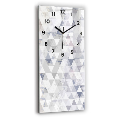 Horloge rectangulaire verticale Motif géométrique