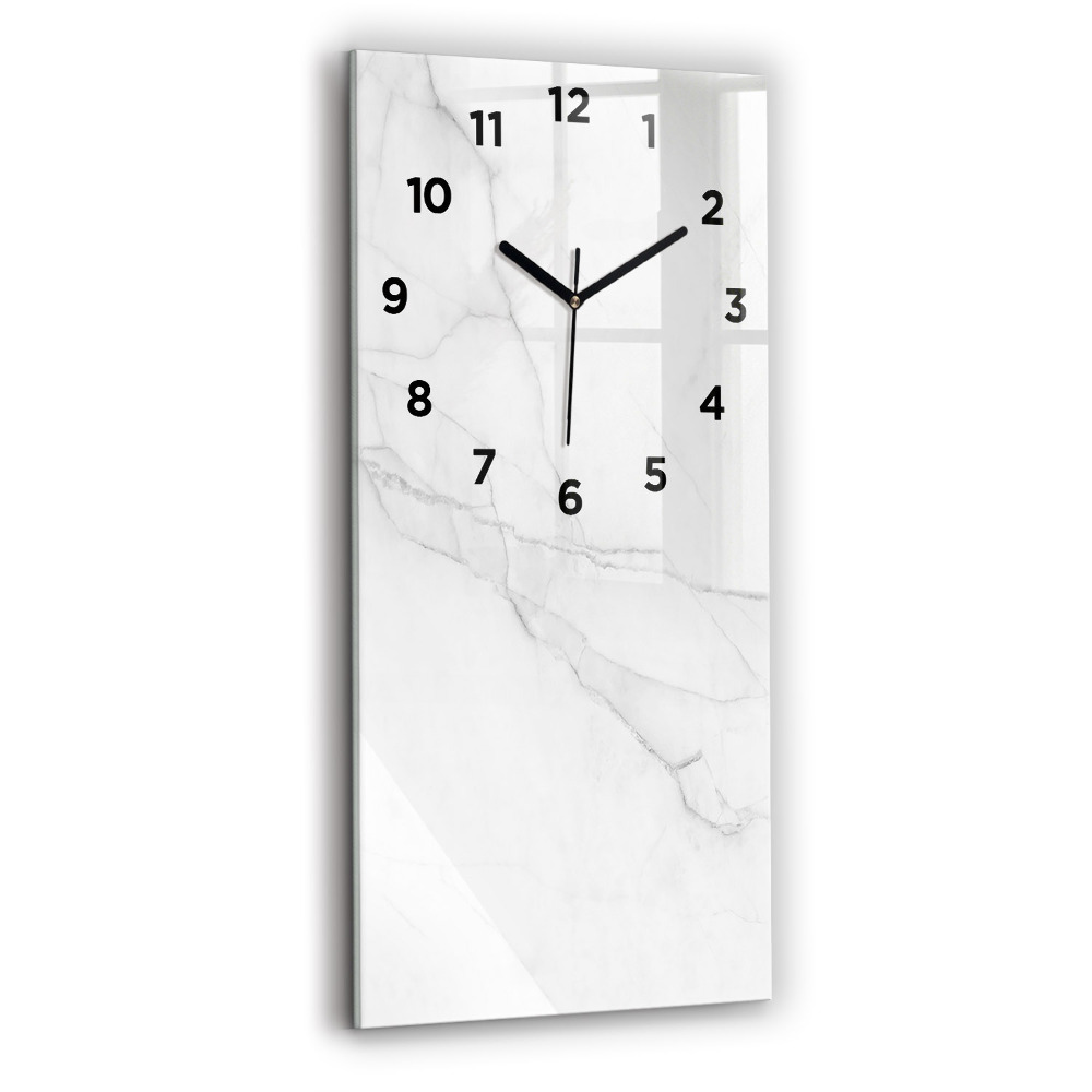Horloge murale verticale Marbre décoratif