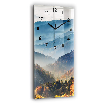Horloge rectangulaire verticale Paysage de montagne