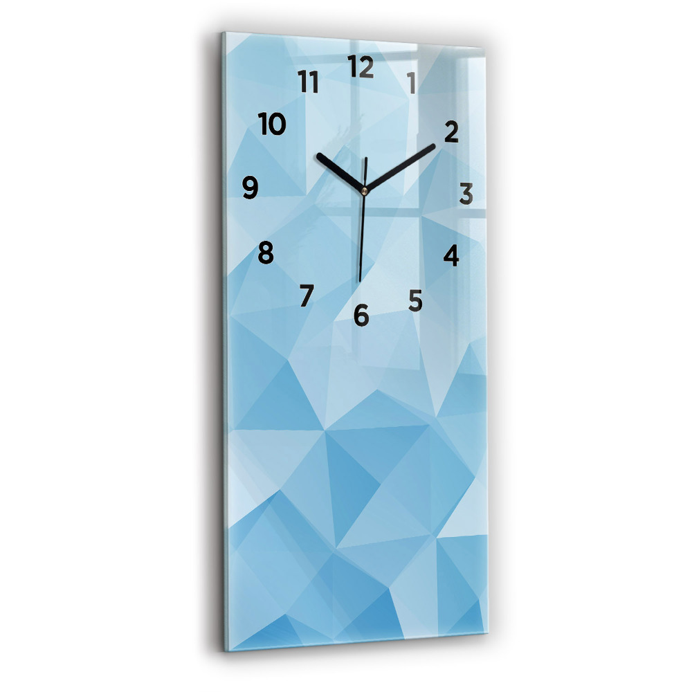 Horloge murale verticale Triangles abstraits