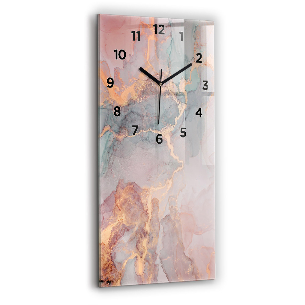 Horloge murale verticale Texture de marbre