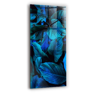 Horloge verticale en verre Nature tropicale