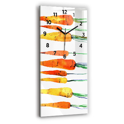 Horloge murale verticale Illustration de carottes