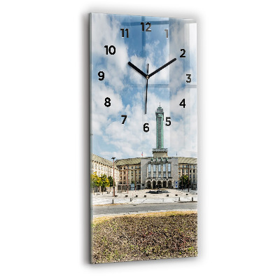 Horloge rectangulaire verticale Panorama d'Ostrava