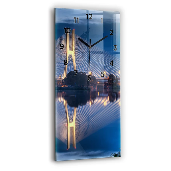 Horloge verticale en verre Pont Rędziński Wroclaw