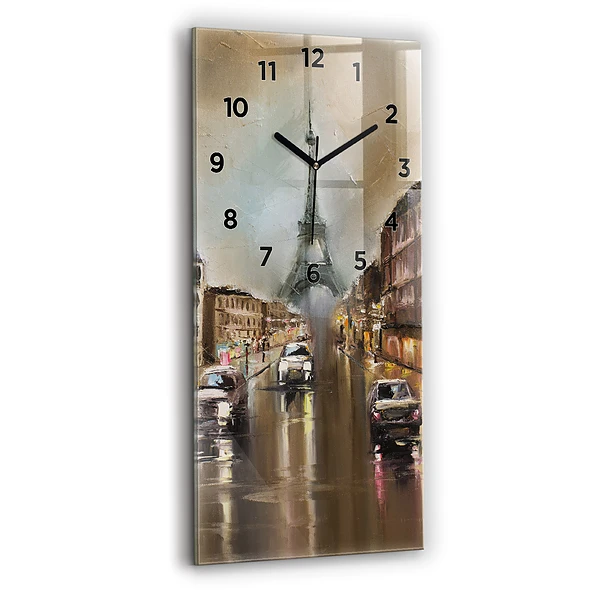 Horloge murale verticale Architecture de la ville de Paris
