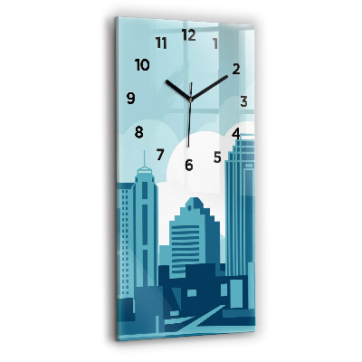 Horloge verticale en verre Architecture aux Etats-Unis