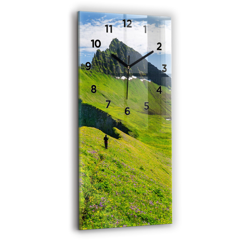 Horloge murale verticale Réserve naturelle de Hornstrandir, Islande