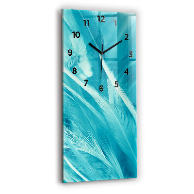 Horloge rectangulaire verticale Vert turquoise vintage