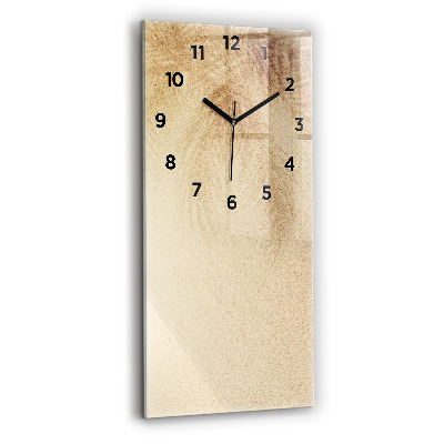 Horloge murale en verre rectangulaire Abstraction dorée
