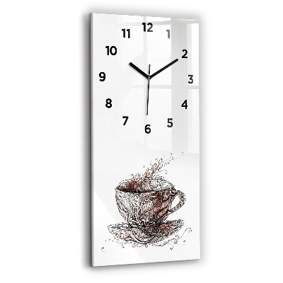 Horloge murale verticale Coupe de café
