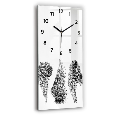 Horloge rectangulaire verticale Ailes d'ange