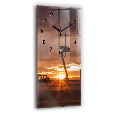 Horloge rectangulaire verticale Parc olympique de Barcelone