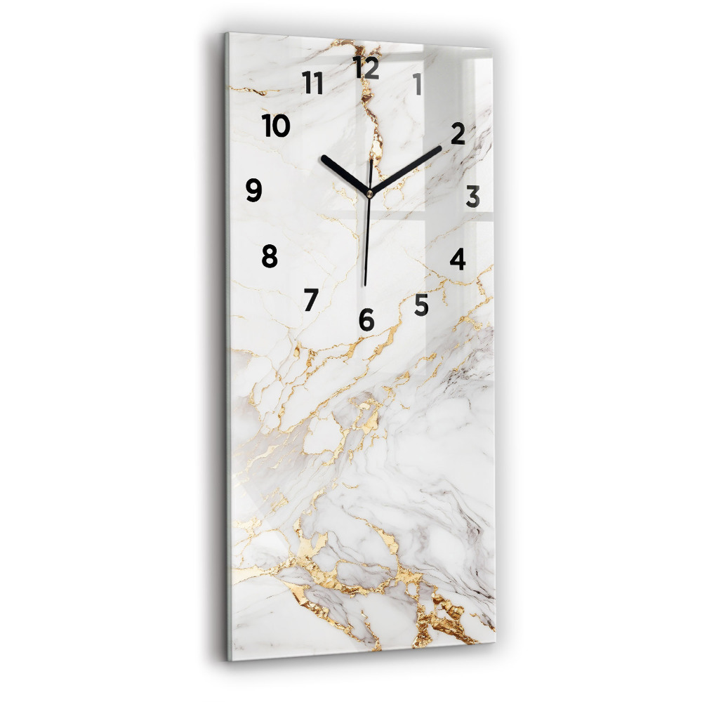 Horloge murale verticale Marbre décoratif