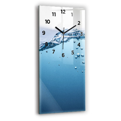Horloge rectangulaire verticale Vue sous l'eau
