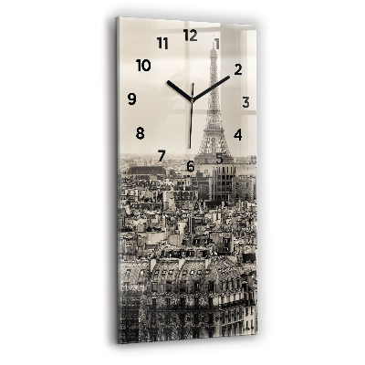 Horloge rectangulaire verticale Panorama de Paris