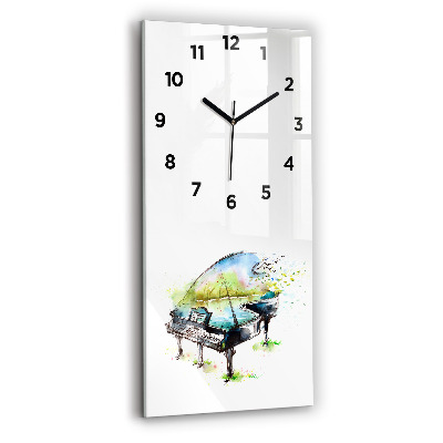 Horloge verticale en verre Illustration des 4 saisons