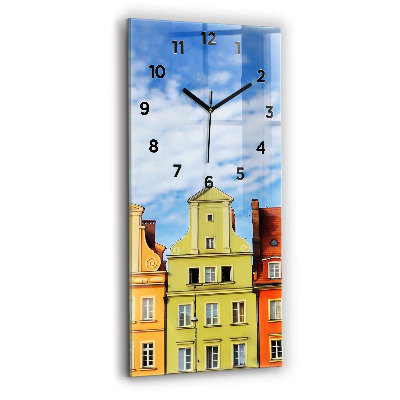 Horloge murale en verre rectangulaire Wroclaw - Vieille ville