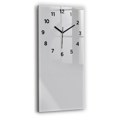 Horloge murale verticale Couleur gris clair